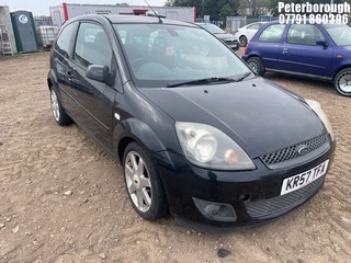 Location: Peterborough - 2008 FORD FIESTA ZETEC BLUE 75 3 Door Hatchback REG: KR57TFA, Keys: No, MOT Expiry date: 04/07/2024, 1242 Petrol, 5 Speed Manual Petrol, Former Keepers: 2