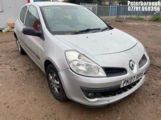 Location: Peterborough - 2007 RENAULT CLIO EXTREME 3 Door Hatchback REG: PK07RPX, Keys: No, MOT Expiry date: 26/09/2025, 1149 Petrol, 5 Speed Manual Petrol, Former Keepers: 5