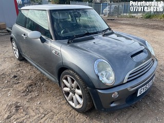 Location: Peterborough - 2003 MINI MINI COOPER S 3 Door Hatchback REG: GY53LRL, Keys: No, MOT Expiry date: 02/10/2025, 1598 Petrol, 6 Speed Manual Petrol, Former Keepers: 6
