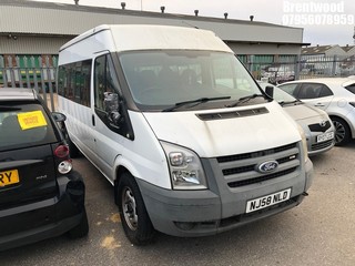 Location: Brentwood - 2008 FORD TRANSIT 115 T370 15S RWD Minibus REG: NJ58NLD, Keys: No, MOT Expiry date: 15.10.2024, 2402 Diesel, Manual Diesel, Former Keepers: 7