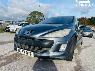 Location: Plymouth - 2007 PEUGEOT 308 SE HDI 110 5 Door Hatchback REG: WG57DTF, Keys: No, MOT Expiry date: 02/02/2026, 1560 Diesel, 5 Speed Manual Diesel, Former Keepers: 6