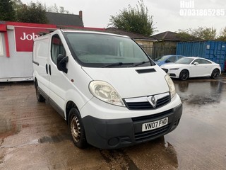 Location: Hull - 2007 VAUXHALL VIVARO 2700 CDTI SWB Panel Van REG: VN07FHD, Keys: No, MOT Expiry date: 15/09/2025, 1995 Diesel, 6 Speed Manual Diesel, Former Keepers: 3