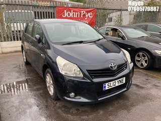 Location: HAYES / HEATHROW - 2012 TOYOTA VERSO TR VALVEMATIC CVT MPV REG: SL12YNE , 1798cc Petrol, Variable Speed Auto Petrol, Former Keepers: 1, Keys: No, MOT: Expiry date03/07/2026