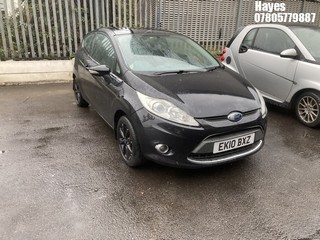 Location: Hayes - 2010 FORD FIESTA ZETEC 3 Door Hatchback REG: EK10BXZ, Keys: No, MOT Expiry date: 06/07/2026, 1242 Petrol, 5 Speed Manual Petrol, Former Keepers: 6