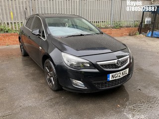 Location: Hayes - 2012 VAUXHALL ASTRA SRI 5 Door Hatchback REG: NG12NXL, Keys: No, MOT Expiry date: 01/07/2025, 1398 Petrol, 5 Speed Manual Petrol, Former Keepers: 5