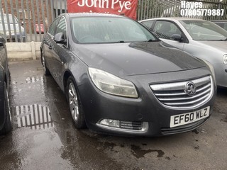 Location: Hayes - 2011 VAUXHALL INSIGNIA EXCLUSIV 4 Door Saloon REG: EF60WLZ, Keys: No, MOT Expiry date: 27/02/2026, 1796 Petrol, 6 Speed Manual Petrol, Former Keepers: 10