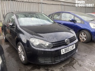Location: Hayes - 2011 VOLKSWAGEN GOLF SE TSI 5 Door Hatchback REG: LB60LHF, Keys: No, MOT Expiry date: 23/05/2025, 1390 Petrol, 6 Speed Manual Petrol, Former Keepers: 4