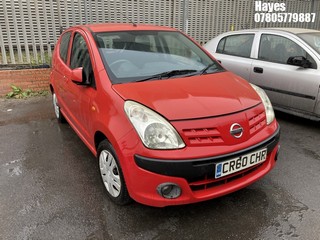 Location: Hayes - 2010 NISSAN PIXO N-TEC 5 Door Hatchback REG: CR60CHR, Keys: No, MOT Expiry date: 31/10/2025, 996 Petrol, 5 Speed Manual Petrol, Former Keepers: 5