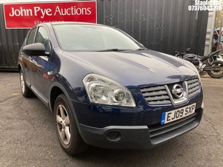 Location: Stapleford - 2009 NISSAN QASHQAI VISIA 5 Door Hatchback REG: EJ09SXP, Keys: Yes, MOT Expiry date: 10/11/2025, 1598 Petrol, 5 Speed Manual Petrol, Former Keepers: 7