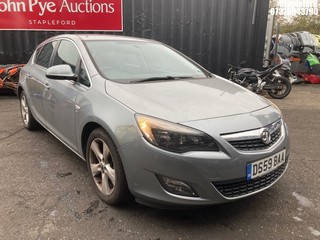 Location: Stapleford - 2010 VAUXHALL ASTRA SRI 5 Door Hatchback REG: DS59BAA, Keys: Yes, MOT Expiry date: 19/03/2026, 1598 Petrol, 5 Speed Manual Petrol, Former Keepers: 2