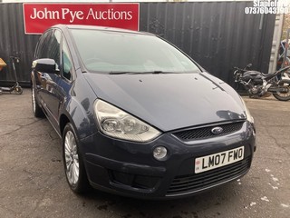 Location: Stapleford - 2007 FORD S-MAX ZETEC TDCI A MPV REG: LM07FWO, Keys: Yes, MOT Expiry date: 05/08/2026, 1997 Diesel, 6 Speed Auto Diesel, Former Keepers: 4