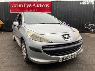 Location: Stapleford - 2007 PEUGEOT 207 URBAN 3 Door Hatchback REG: BJ07ZCF, Keys: No, MOT Expiry date: 04/02/2026, 1360 Petrol, 5 Speed Manual Petrol, Former Keepers: 8