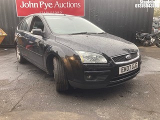 Location: Stapleford - 2007 FORD FOCUS GHIA TDCI 5 Door Hatchback REG: EK07GJG, Keys: No, MOT Expiry date: 19/11/2025, 1997 Diesel, 6 Speed Manual Diesel, Former Keepers: 4