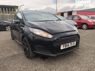 Location: Edinburgh - 2014 FORD FIESTA STYLE TDCI 3 Door Hatchback REG: YB14TLX, Keys: Yes, MOT Expiry date: 23/06/2025, 1499 Diesel, 5 Speed Manual Diesel, Former Keepers: 4