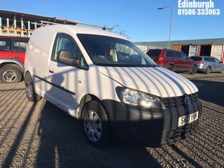 Location: Edinburgh - 2013 VOLKSWAGEN CADDY C20 TDI 75 Panel Van REG: SK13YKM, Keys: No, MOT Expiry date: 08/07/2026, 1598 Diesel, 5 Speed Manual Diesel, Former Keepers: 4