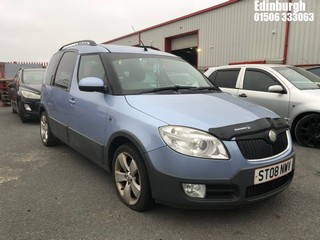 Location: Edinburgh - 2008 SKODA ROOMSTER SCOUT TDI MPV REG: ST08NWV, Keys: No, MOT Expiry date: 31/03/2025, 1896 Diesel, 5 Speed Manual Diesel, Former Keepers: 6