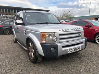 Location: Edinburgh - 2006 LAND ROVER DISCOVERY METROPOLIS LE A Estate REG: SO06KHF, Keys: No, MOT Expiry date: 07/08/2024, 2720 Diesel, 6 Speed Auto Diesel, Former Keepers: 2