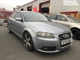 Location: Edinburgh - 2006 AUDI A3 S LINE SPECIAL 3 Door Hatchback REG: SF56UBU, Keys: No, MOT Expiry date: 03/03/2026, 1984 Petrol, 6 Speed Manual Petrol, Former Keepers: 6