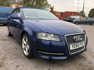 Location: Nottingham - 2010 AUDI A3 TECHNIK TDI 105 Convertible REG: YE60FYZ, Keys: Yes, MOT Expiry date: 05/10/2022, 1598 Diesel, 5 Speed Manual Diesel, Former Keepers: 4
