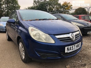 Location: Mitcham - 2007 VAUXHALL CORSA CLUB A/C 3 Door Hatchback REG: NA57HWS, Keys: No, MOT Expiry date: 30/10/2025, 1229 Petrol, 5 Speed Manual Petrol, Former Keepers: 4