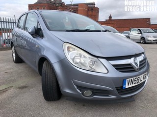 Location: Nottingham - 2009 VAUXHALL CORSA DESIGN AUTO 5 Door Hatchback REG: VN59LVR, Keys: No, MOT Expiry date: 05/11/2025, 1364 Petrol, 5 Speed Auto Petrol, Former Keepers: 6