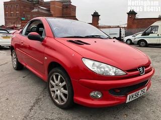 Location: Nottingham - 2006 PEUGEOT 206 ALLURE CC Coupe REG: VK56ZSL, Keys: No, MOT Expiry date: 30/01/2026, 1587 Petrol, 5 Speed Manual Petrol, Former Keepers: 3
