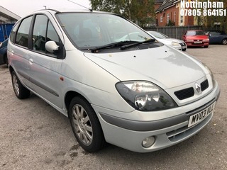 Location: Nottingham - 2003 RENAULT MEGANE SCENIC FIDJI 16V A MPV REG: MV03VLL, Keys: Yes, MOT Expiry date: 23/02/2026, 1598 Petrol, 4 Speed Auto Petrol, Former Keepers: 6