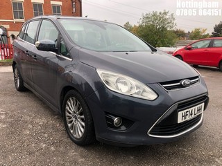 Location: Nottingham - 2014 FORD GRAND C-MAX TITANIUM TDCI MPV REG: HF14LHH, 1560cc DIESEL, 6 SPEED MANUAL DIESEL, Former Keepers: 5, Keys: Yes, MOT Expiry date: 04/11/2025