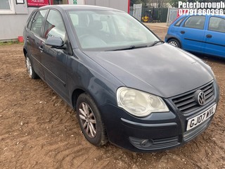 Location: Peterborough - 2007 VOLKSWAGEN POLO S 55 5 Door Hatchback REG: GJ07WVL, Keys: No, MOT Expiry date: 12/10/2025, 1198 Petrol, 5 Speed Manual Petrol, Former Keepers: 5