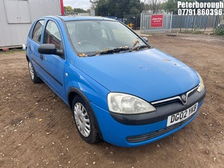Location: Peterborough - 2002 VAUXHALL CORSA CLUB 12V 5 Door Hatchback REG: DG02YKB, Keys: No, MOT Expiry date: 07/11/2025, 973 Petrol, 5 Speed Manual Petrol, Former Keepers: 4