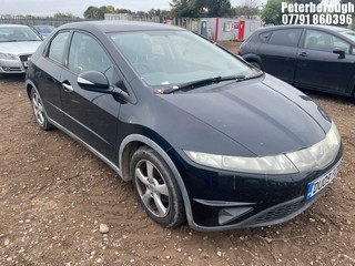 Location: Peterborough - 2009 HONDA CIVIC SE I-VTEC 5 Door Hatchback REG: DU09PZM, Keys: No, MOT Expiry date: 09/02/2026, 1799 Petrol, 6 Speed Manual Petrol, Former Keepers: 6