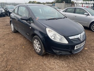 Location: Peterborough - 2008 VAUXHALL CORSA LIFE A/C 3 Door Hatchback REG: NG08HYB, Keys: No, MOT Expiry date: 28/02/2025, 1229 Petrol, 5 Speed Manual Petrol, Former Keepers: 8