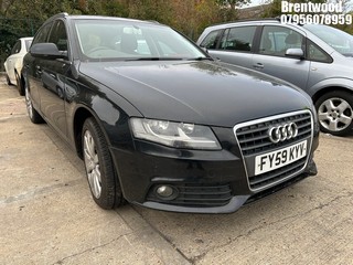 Location: Brentwood - 2009 AUDI A4 AVANT SE TDI AUTO Estate REG: FY59KYV, Keys: No, MOT Expiry date: 31/08/2026, 1968 Diesel, Variable 1 Speed Auto Diesel, Former Keepers: 8