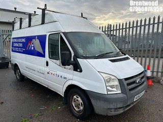 Location: Brentwood - 2011 FORD TRANSIT 115 T350L RWD Panel Van REG: HU60CJC, Keys: No, MOT Expiry date: 19/05/2025, 2402 Diesel, 6 Speed Manual Diesel, Former Keepers: 6