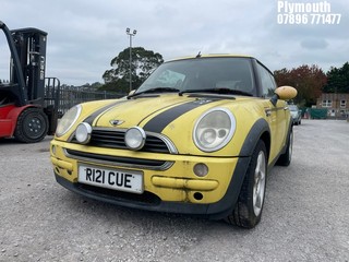 Location: Plymouth - 2002 MINI MINI ONE 3 Door Hatchback REG: R121CUE, Keys: No, MOT Expiry date: 19/02/2025, 1598 Petrol, 5 Speed Manual Petrol, Former Keepers: 11