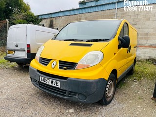 Location: Plymouth - 2007 RENAULT TRAFIC SL29 DCI 115 Panel Van REG: EU57MVE, Keys: No, MOT Expiry date: 13/05/2025, 1995 Diesel, 6 Speed Manual Diesel, Former Keepers: 3