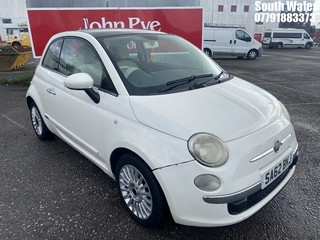 Location: South Wales - 2013 FIAT 500 LOUNGE RHD 3 Door Hatchback REG: SA62BKJ, 1242cc Petrol, 5 Speed Manual Petrol, Former Keepers: 5, Keys: Yes, MOT Expiry date: 07/03/2026