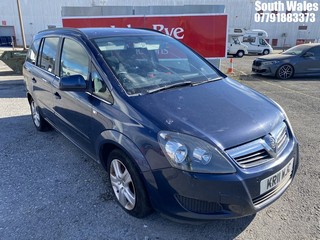 Location: South Wales - 2011 VAUXHALL ZAFIRA EXCLUSIV CDTI EFLX MPV REG: KR11WJC, Keys: No, MOT Expiry date: 06/04/2025, 1686 Diesel, 6 Speed Manual Diesel, Former Keepers: 8