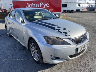 Location: South Wales - 2005 LEXUS IS 250 SE 4 Door Saloon REG: GP55KWV, Keys: No, MOT Expiry date: 05-04-2026, 2499 Petrol, 6 Speed Manual Petrol, Former Keepers: 11