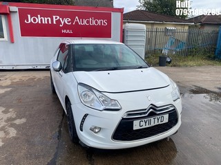 Location: Hull - 2011 CITROEN DS3 BLACK & WHITE HDI 90 3 Door Hatchback REG: CY11TYD, Keys: No, MOT Expiry date: 26/06/2024, 1560 Diesel, 5 Speed Manual Diesel, Former Keepers: 7