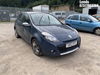Location: Leeds - 2012 RENAULT CLIO DYNAMIQUE TOMTOM DCI 5 Door Hatchback REG: SB12RXS, Keys: No, MOT Expiry date: 21-09-2023, 1461 Diesel, 5 Speed Manual Diesel, Former Keepers: 2