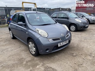 Location: Leeds - 2007 NISSAN MICRA ACENTA 5 Door Hatchback REG: SL57PEO, Keys: No, MOT Expiry date: 18-03-2025, 1240 Petrol, 5 Speed Manual Petrol, Former Keepers: 7