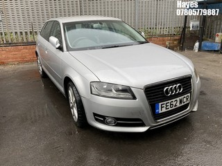 Location: Hayes - 2012 AUDI A3 SPORT 158 TFSI 5 Door Hatchback REG: FE62WCR, Keys: No, MOT Expiry date: 29/09/2023, 1798 Petrol, 6 Speed Manual Petrol, Former Keepers: 2