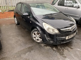 Location: Hayes - 2011 VAUXHALL CORSA EXCLUSIV 5 Door Hatchback REG: BT11ZRX, Keys: No, MOT Expiry date: 24/04/2025, 1229 Petrol, 5 Speed Manual Petrol, Former Keepers: 9