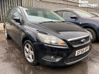 Location: Hayes - 2008 FORD FOCUS ZETEC 100 5 Door Hatchback REG: GF58XPY, Keys: No, MOT Expiry date: 03/02/2026, 1596 Petrol, 5 Speed Manual Petrol, Former Keepers: 5