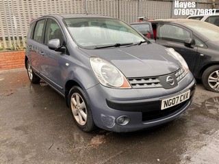 Location: Hayes - 2007 NISSAN NOTE SE MPV REG: NG07CVA, Keys: No, MOT Expiry date: 12/04/2025, 1386 Petrol, 5 Speed Manual Petrol, Former Keepers: 4