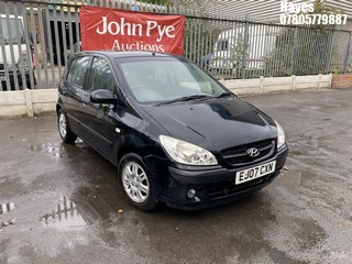 Location: Hayes - 2007 HYUNDAI GETZ CDX 5 Door Hatchback REG: EJ07CXN, Keys: No, MOT Expiry date: 12/09/2025, 1399 Petrol, 5 Speed Manual Petrol, Former Keepers: 6