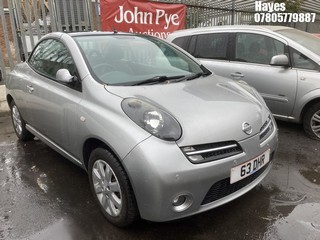 Location: Hayes - 2006 NISSAN MICRA ESSENZA C+C AUTO Convertible REG: 63DHR, Keys: No, MOT Expiry date: 19/10/2025, 1598 Petrol, 4 Speed Auto Petrol, Former Keepers: 1