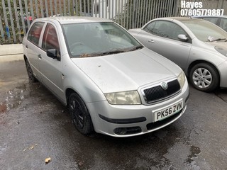 Location: Hayes - 2006 SKODA FABIA CLASSIC HTP 5 Door Hatchback REG: PK56ZVN, Keys: No, MOT Expiry date: 17/11/2025, 1198 Petrol, 5 Speed Manual Petrol, Former Keepers: 8