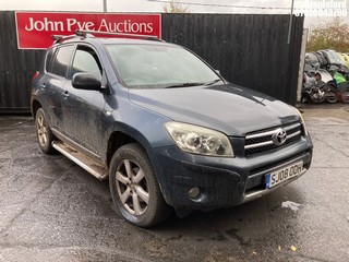Location: Stapleford - 2008 TOYOTA RAV4 XTR D-4D Estate REG: SJ08OOH, Keys: Yes, MOT Expiry date: 13/02/2026, 2231 Diesel, 6 Speed Manual Diesel, Former Keepers: 8